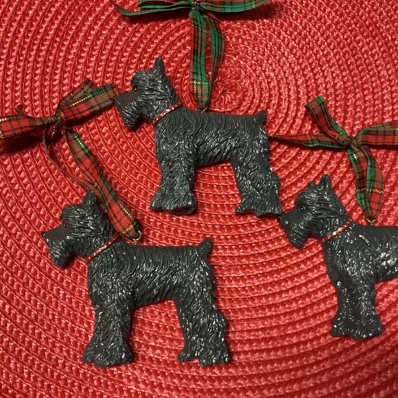 Set of 3 Kurt Adler Dandy Dog Scottie Ornaments - Picture 10 of 10
